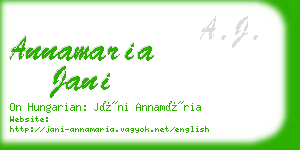 annamaria jani business card